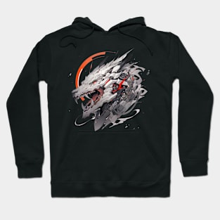 Mecha Tier Tiger Wolf Fuchs Drache Cyborg Hoodie